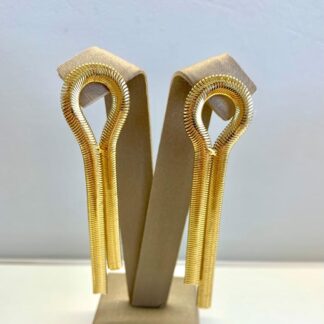 Brinco Malha Banhado a Ouro 18k