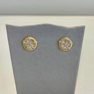 Brinco Estrela com Zircônia Banhado a Ouro 18k