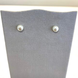 Brinco Pérola Achatado P Banhado Ouro 18k