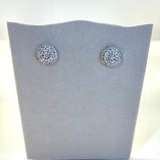 Brinco Pizza Cravejado com Zircônias de Prata 925