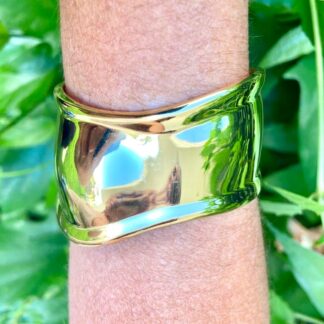 Bracelete Largo Banhado Ouro 18k