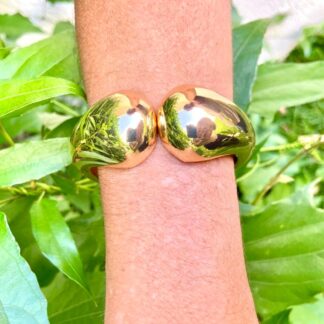 Bracelete Maxi Gotas Banhado Ouro 18k