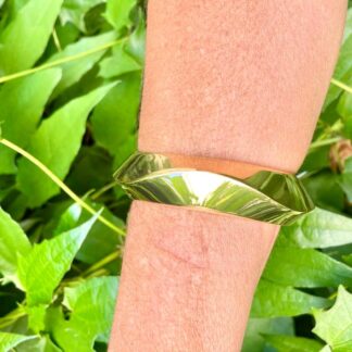 Bracelete Ondas Duplas Banhado Ouro 18k