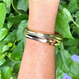 Bracelete Orgânico Banhado Ouro 18k