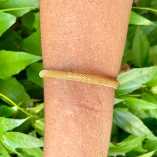 Bracelete Tela Banhado Ouro 18k