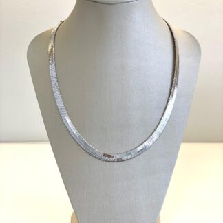 Colar Fita Ródio Branco