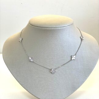 Colar Trevo em Prata 925