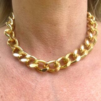 Colar Maxi Elos Banhado Ouro 18k