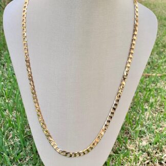 Corrente Groumet Banhada a Ouro 18k