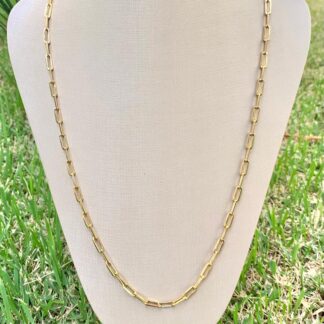 Colar Elos Inspiração Banhado Ouro 18k