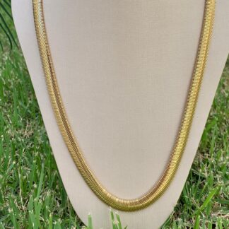 Colar Rabo de Rato Maxi Banhado Ouro 18k