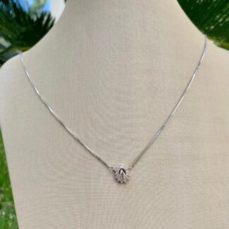 Escapulário Nossa Senhora Aparecida de Prata 925