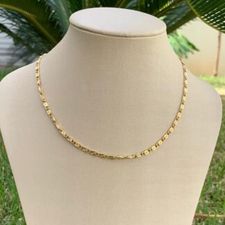 Corrente Elos Banhado Ouro 18k.