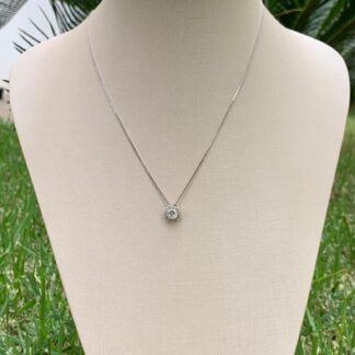 Colar Flor de Prata 925