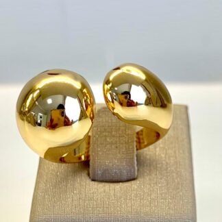 Anel Gota a Banhado Ouro 18k