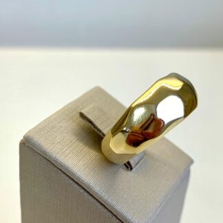 Anel Orgânico Banhado Ouro 18k