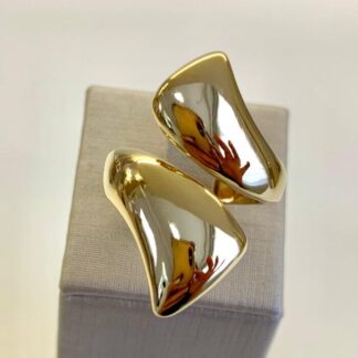 Anel Duo M Banhado Ouro 18k