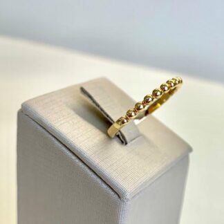 Anel Esferas Banhado Ouro 18k