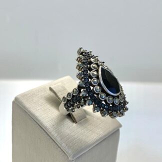 Anel Onix com Marcassita em Prata 925