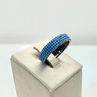 Anel Turquesa em Ródio Negro