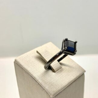 Anel Losango Ródio Negro