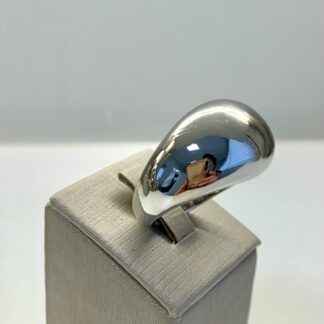 Anel Liso Ródio Branco