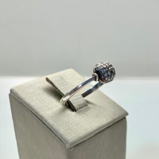 Anel Meia Esfera Prata 925