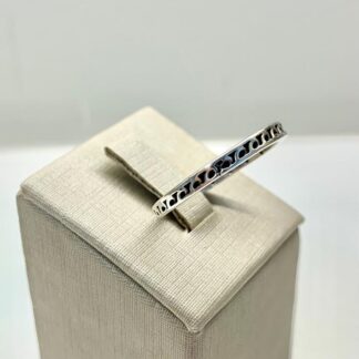 Anel Ondas Prata Envelhecida 925