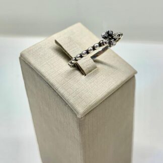 Anel Florzinha Prata Envelhecida 925