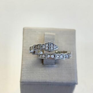 Anel Inspired Cravejado de Zircônias Prata 925