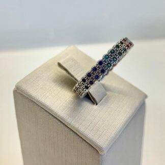 Anel Rainbow em Prata 925