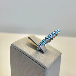 Anel Olho Grego em Prata 925