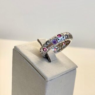 Aliança Rainbow Prata 925
