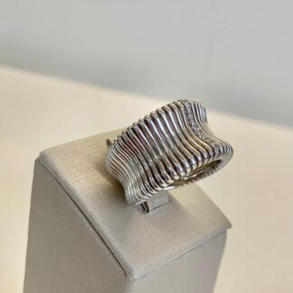 Anel Frisado Prata 925