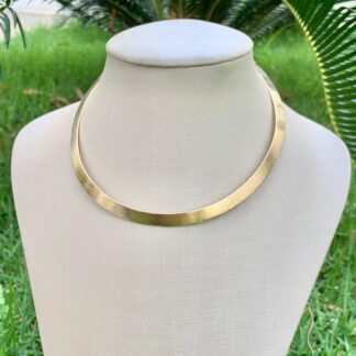 Aro Escovado Banhado Ouro 18k