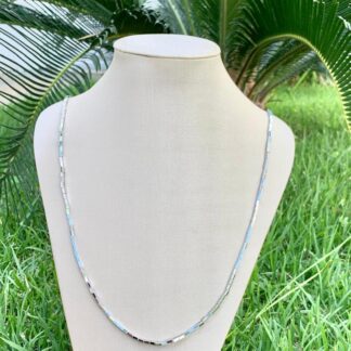 Colar Canutilho Ródio Branco