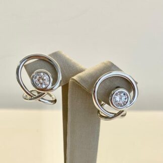 Brinco Cristal de Ródio Branco