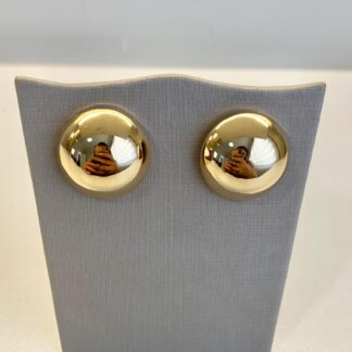 Brinco Botão P Banhado a Ouro 18k
