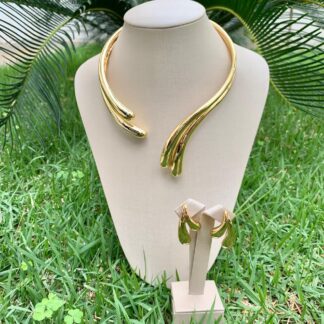 Conjunto Duo Banhado a Ouro 18k