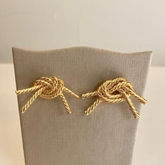 Brinco Nó Banhado a Ouro 18k