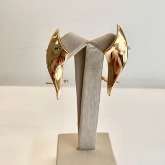 Brinco Ear Cuff Liso Banhado a Ouro18k