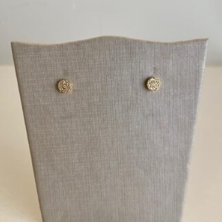 Brinco Mini Ponto De luz Banhado Ouro 18k