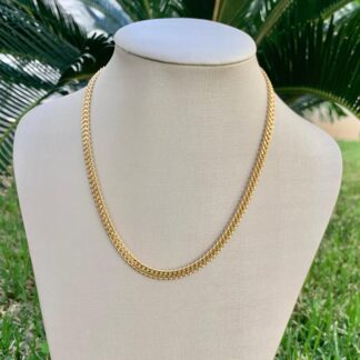 Colar Malha Banhado a Ouro18k