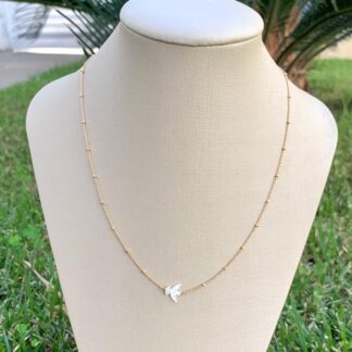 Colar Espírito Santo Banhado a Ouro 18k