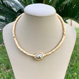 Aro Duo Escovado Banhado a Ouro 18k