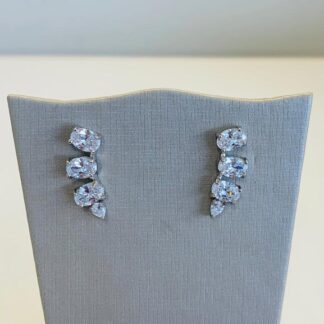 Brinco Ear Cuff com Zircônias em Prata 925