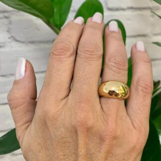 Anel Liso Banhado Ouro18k