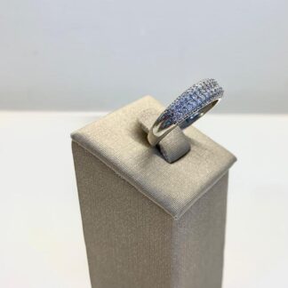 Aliança Zircônias Brancas Prata 925