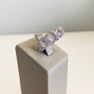 Aliança Kunzita Prata 925