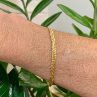 Pulseira Malha Banhada a Ouro18k